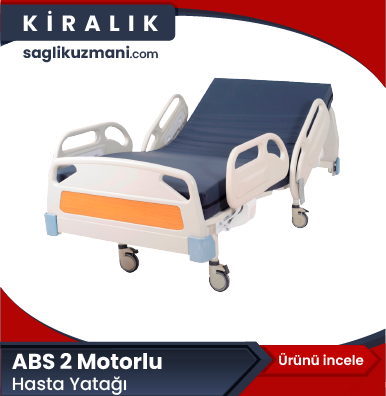 İki Motorlu Hastane Tipi Hasta Yatağı