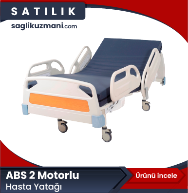 İki Motorlu Hastane Tipi Hasta Yatağı